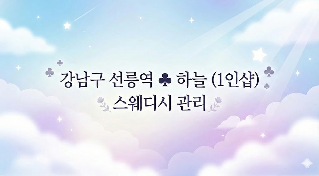 강남구 선릉역 &clubs; 하늘 (1인샵)